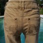 Cache Rhinestone Stud Embellished Tan Jean Pant New Sz 0/2 XS Stretch NWT $128