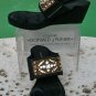Stuart Weitzman CAPRI PEONY LINEN LEATHER Shoe Sandal EUC 7.5 Slide $275