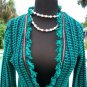 Cache Boucle Tweed Top Jacket Shrug New Sz XS/S Metal Lace Trim Eyelash $128 NWT