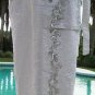 Cache Cargo Roll Up Sequin Embellished Pant + Belt New Dove Gray $118 NWT S/M/L