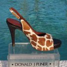 Donald Pliner Couture Gator Leather Hair Calf Shoe New 6 Platform Slingback $295 Donald Pliner Couture Gator Leather Hair Calf Shoe New 6 Platform Slingback $295