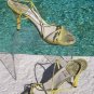 Stuart Weitzman Couture Lizard Leather Shoe Sandal New 8 Strapy Sexy Event $270