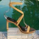 Donald Pliner Couture Metallic Leather Shoe New Double Wrap Ankle Strap $250 NIB Donald Pliner Couture Metallic Leather Shoe New Double Wrap Ankle Strap $250 NIB