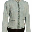 Cache Boucle Tweed Top Jacket New Lined Embellished Bead Sequin Stone $198 NWT Cache Boucle Tweed Top Jacket New Lined Embellished Bead Sequin Stone $198 NWT