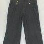 Cache 3" Wide Self Belt LEG Pant Jean Dark Wash Sz 6 Detail Stitching NWT $118