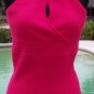 Cache Stretch Peplum Dress Lined Top New Sz M/L 8/10/12 + Belt Contour $178 NWT