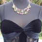 Cache Velvet Sheer Illusion Lace Top Cami 2/4/6 XS/S Lined Sequins Bra $128 NWT