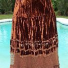 Cache Sequin Bead Peek A Boo Lace Velvet Skirt BOHO New 0/2/4/6/8 Lined $168 NWT