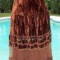 Cache Sequin Bead Peek A Boo Lace Velvet Skirt BOHO New 0/2/4/6/8 Lined $168 NWT