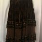 Cache Sequin Bead Peek A Boo Lace Velvet Skirt BOHO New 0/2/4/6/8 Lined $168 NWT