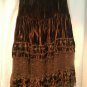 Cache Sequin Bead Peek A Boo Lace Velvet Skirt BOHO New 0/2/4/6/8 Lined $168 NWT
