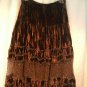 Cache Sequin Bead Peek A Boo Lace Velvet Skirt BOHO New 0/2/4/6/8 Lined $168 NWT