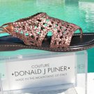 Donald Pliner Metallic Leather Flexible Sole Shoe Sandal New Sz 5.5 6 6.5 7 $245 Donald Pliner Metallic Leather Flexible Sole Shoe Sandal New Sz 5.5 6 6.5 7 $245