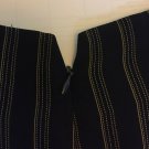 Vintage Dana Buchman Silk Stripe Skirt Lined Size 4 Small New V Waist Back Vintage Dana Buchman Silk Stripe Skirt Lined Size 4 Small New V Waist Back