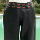 Cache Butter Soft Black Leather Pant New 2/4/6 XS/S Tan Self Belt Lined $298 NWT Cache Butter Soft Black Leather Pant New 2/4/6 XS/S Tan Self Belt Lined $298 NWT