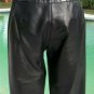 Cache Butter Soft Black Leather Pant New 2/4/6 XS/S Tan Self Belt Lined $298 NWT