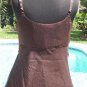 Cache Silk Wood + Bead Embellished Strings Ruched Cami Top New Sz S/M $88 NWT