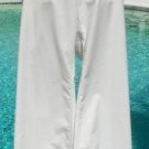 Cache Trapunto Self Belt Cuff Hem Pant New Sz 6/8 S/M Stretch Off White $98 NWT