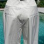 Cache Trapunto Self Belt Cuff Hem Pant New Sz 6/8 S/M Stretch Off White $98 NWT