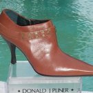 Donald Pliner Leather Boot Shoe Pump New Size Sz 6 Peace Sign Hardware $295 NIB