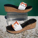 Donald Pliner Couture Cork Wedge Leather Sandal Platform Shoe 10.5 New $335 NIB