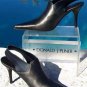 Donald Pliner Metallic Leather Boot Shoe New Satin Elastic Sling Pump 6 NIB $345