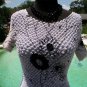 Cache Stretch Body Hugging Pucker Top XS/S/M/L Peek A Boo Bubble OSFM $88 NWT