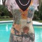 Cache Mesh Zen Dragonfly Empire Bust Top NWT Sz XS/S/M $98 Stretch Peek A Boo