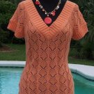 Cache Peek A Boo Crochet Metallic Knit Top New Size S/M/L V Neck Stretch $98 NWT Cache Peek A Boo Crochet Metallic Knit Top New Size S/M/L V Neck Stretch $98 NWT