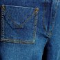 Cache Denim Crop Gaucho Jean Pant New 4/6/8 S/M Swarovski Crystal Trim $128 NWT