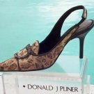 Donald Pliner Couture Leather Pump Shoe New Bronze French Leopard Tapestry $325 Donald Pliner Couture Leather Pump Shoe New Bronze French Leopard Tapestry $325