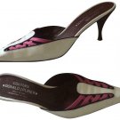 Donald Pliner Couture White Patent Leather Shoe EUC 8.5 Slide Mule Pink $235 Donald Pliner Couture White Patent Leather Shoe EUC 8.5 Slide Mule Pink $235
