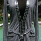 Cache Metallic Embellished Cardigan Shrug Wrap Top New Sz S/M Stretch $148 NWT Cache Metallic Embellished Cardigan Shrug Wrap Top New Sz S/M Stretch $148 NWT