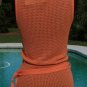 Cache Rhinestone Zipper Peek A Boo Removable Belt Top Stretch XS/S/M NWT $88