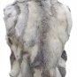 Cache Metallic Leather Fur Vest Diagonal Zipper Coat Top New XS/S/M/L $278 NWT
