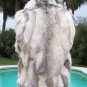 Cache Metallic Leather Fur Vest Diagonal Zipper Coat Top New XS/S/M/L $278 NWT