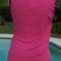 Cache 100% Wool Faux Wrap Plunging V Neck Tunic Top New Rib Knit Trim $98 NWT