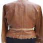 Cache Lamb Leather Lamb Fur Trim Jacket Coat Top New M/L Suede Gemstones $598