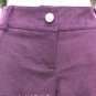 Cache Purple Velvet Thin Corduroy Rhinestone Button Pant New Stretch NWT $118