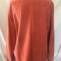 Chico's Chicos Size 2 L 12 perforated Leather Jacket Top EUC Front button Salmon