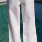 Cache Denim Embellished Stretch Wht Jean Pant Rhinestone Chain Belt New $168 NWT