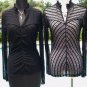Cache Luxe Sheer Illusion Lace Top New Size XS/S/M/L Stretch Event Club $158 NWT