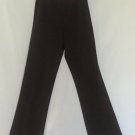 Cache Bi Stretch Flat Front Pant Sz 2/4 XS/ Small Dark Brown FAMOUS no pockets