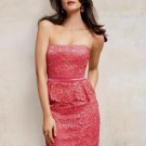 Cache Peplum Lace Strapless Event Dress 0/2/4/6/8/10/12 Lined Built Bra $228 NWT Cache Peplum Lace Strapless Event Dress 0/2/4/6/8/10/12 Lined Built Bra $228 NWT