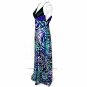 Cache Silk Event Dress New Lined Built In Bra Animal Wave Print Club $238 NWT