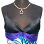 Cache Silk Event Dress New Lined Built In Bra Animal Wave Print Club $238 NWT
