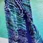 Cache Silk Event Dress New Lined Built In Bra Animal Wave Print Club $238 NWT