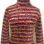 Cache Multi Color Eyelash Fringe Flirty Sweater Top New Sz S/M Stretch $128 NWT
