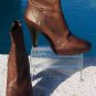 Donald Pliner Couture Leather Boot Shoe New 3/4" Platform Peace Zip Vacheta $535
