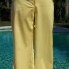 Cache Yellow Self Belt Crop Capri Pant New Size 2/4/6 S Stretch Cotton $88 NWT Cache Yellow Self Belt Crop Capri Pant New Size 2/4/6 S Stretch Cotton $88 NWT